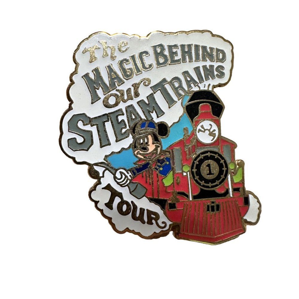 Disney Parks Trading Pin WDW The Magic Behind Our Steam Trains Tour Mickey